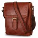 Рыжая кожаная мужская сумка на плечо Ashwood G31 HONEY