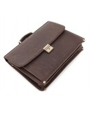 Фотография Портфель мужской кожаный коричневый винтажный SHVIGEL 00754