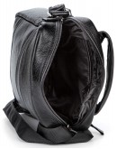 Фотография Мужская кожаная черная сумка на плечо SHVIGEL 00791