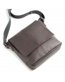 Фотография Мужская коричневая сумка на плечо SHVIGEL 00852