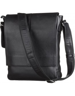 Вместительная кожаная мужская сумка на плечо SHVIGEL 00859