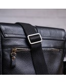 Фотография Черная сумка кожаная через плечо SHVIGEL 00861
