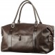 Дорожная коричневая кожаная сумка SHVIGEL 00879
