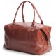 Рыжая мужская кожаная сумка для командировок SHVIGEL 00882