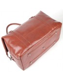Фотография Рыжая мужская кожаная сумка для командировок SHVIGEL 00882