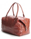 Фотография Рыжая мужская кожаная сумка для командировок SHVIGEL 00882
