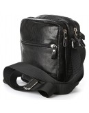 Фотография Черная мужская маленькая сумка на плечо SHVIGEL 00926