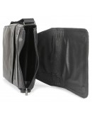 Фотография Черная мужская сумка на плечо формата А4 SHVIGEL 00927