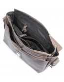 Фотография Вместительная кожаная мужская сумка на плечо SHVIGEL 00980