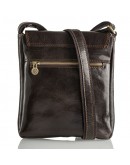 Фотография Мужская кожаная коричневая сумка на плечо Virginia Conti 01277 genson brown