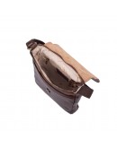 Фотография Мужская кожаная коричневая сумка на плечо Virginia Conti 01277 genson brown