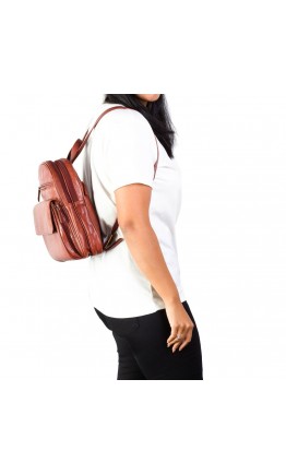 Коричневый женский рюкзак VISCONTI 01433 - GINA (BROWN)