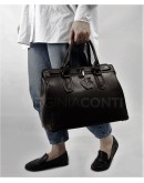 Фотография Кожаная вместительная женская сумка VIRGINIA CONTI 03176BLACK