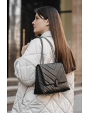 Фотография Кожаная стильная женская сумка VIRGINIA CONTI 03222BLACK