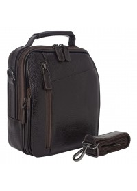 Мужская небольшая коричневая сумка - барсетка KARYA 0339-04