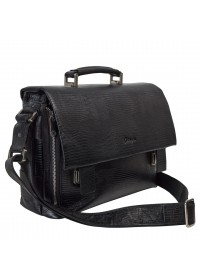Кожаный мужской портфель черного цвета KARYA 0368-076