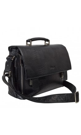Кожаный мужской портфель черного цвета KARYA 0368-076