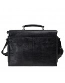 Фотография Кожаный мужской портфель черного цвета KARYA 0368-076