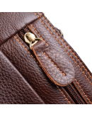 Фотография Маленькая кожаная коричневая сумка на плечо 70054