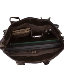 Фотография Удобная коричневая мужская сумка - портфель из кожи 7057