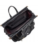 Фотография Черная оригинальная кожаная мужская дорожная сумка KARYA - 0775-53