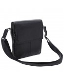 Фотография Кожаная фирменная черная сумка на плечо KARYA 0794-45
