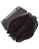Фотография Черная кожаная мужская сумка - барсетка KARYA 0811-03