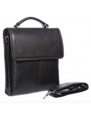 Фотография Черная кожаная мужская фирменная сумка - барсетка KARYA 0811-45