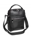 Фотография Черная кожаная мужская сумка на плечо - барсетка KARYA 0823-45