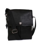 Фотография Стильная и модная кожаная сумка на плечо 7098 черная