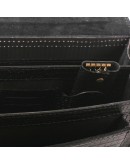 Фотография Черный мужской портфель кожаный с тиснением Manufatto 1-sps black croco