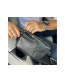 Фотография Черная мужская сумка на пояс - бананка Tiding Bag 1001A