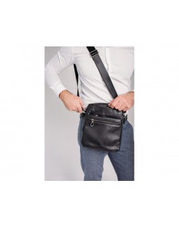 Черная мужская сумка на плечо Tiding Bag 1007A