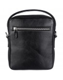 Фотография Черная кожаная мужская сумка на плечо - барсетка DESISAN 1015-111