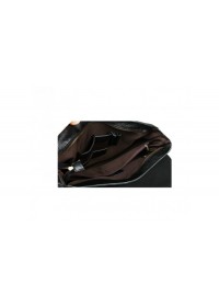 Повседневная стильная кожаная мужская черная сумка 71047