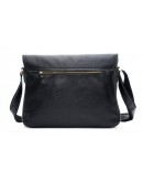 Фотография Повседневная стильная кожаная мужская черная сумка 71047