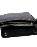 Фотография Черно-серая мужская тканево-кожаная сумка на плечо Tarwa GG-1047-3md