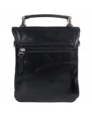 Фотография Черная кожаная маленькая сумка на плечо - барсетка BOND 1050-101