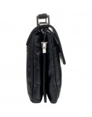 Фотография Черная кожаная маленькая сумка на плечо - барсетка BOND 1050-101