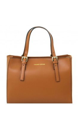 Женская коричневая кожаная сумка Tuscany Leather Aura TL141434 con
