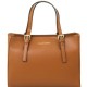 Женская коричневая кожаная сумка Tuscany Leather Aura TL141434 con