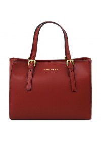 Женская красная кожаная сумка Tuscany Leather Aura TL141434 red