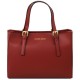Женская красная кожаная сумка Tuscany Leather Aura TL141434 red