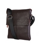 Фотография Удобная кожаная сумка на каждый день 7106 коричневая