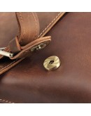 Фотография Кожаная коричневая мужская сумка на плечо 1061-B7