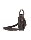 Фотография Темно-коричневый мужской портфель с двумя лицевыми карманами 71080