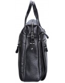 Фотография Кожаная черная мужска сумка для ноутбука SHVIGEL 11000