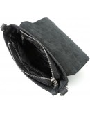 Фотография Сумка черная винтажная кожаная на плечо SHVIGEL 11017