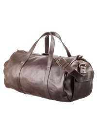 Дорожная коричневая сумка из гладкой кожи Grande Pelle 11044