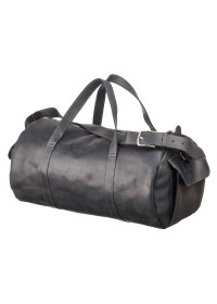 Черная мужкая дорожная сумка из винтажной кожи Grande Pelle 11046
